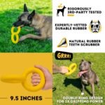 Tug Rings – Indestructible Dog Toy for Aggressive Chewers – Durable Power Chewer Toy – Tough, Heavy Duty Natural Rubber – Safe & Non-Toxic Medium/Large Breed – 6.5in - Image 4