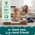 FurHaven Cooling Gel Dog Bed for Large Dogs, Perfect Comfort Sofa Bed, Cool Gel-Top Foam & Solid Orthopedic Foam Base for Joint Support, Removable Washable Cover, Jumbo XL, Plush & Velvet, Brownstone - Image 8