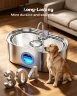 4.2Gal Extra Large Dog Water Fountain, Stainless Steel Pet Water Fountain - Image 6