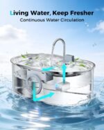 4.2Gal Extra Large Dog Water Fountain, Stainless Steel Pet Water Fountain - Image 7