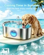 4.2Gal Extra Large Dog Water Fountain, Stainless Steel Pet Water Fountain - Image 8