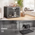 Heavy Duty 42 Inch Indestructible Furniture Dog Crate for High Anxiety Dogs - Image 3