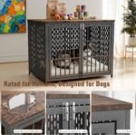 Heavy Duty 42 Inch Indestructible Furniture Dog Crate for High Anxiety Dogs - Image 4