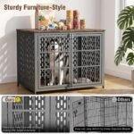 Heavy Duty 42 Inch Indestructible Furniture Dog Crate for High Anxiety Dogs - Image 5
