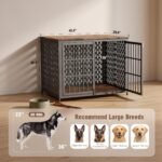 Heavy Duty 42 Inch Indestructible Furniture Dog Crate for High Anxiety Dogs - Image 6