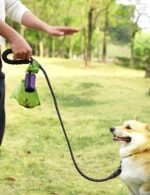Gobeigo Dog Poop Bag Holder with Used Waste Bag Carrier(Purple) - Image 5