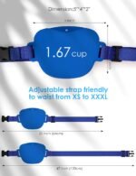 heouvo 1.67 Cup Dog Treat Pouch with Training Clicker (Blue) - Image 6