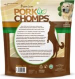 Pork Chomps Roasted Pork Skin Dog Chews, Long Lasting 6in Twists, 15 Count - Image 6