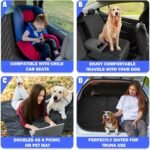 Yonktoo Dog Car Seat Cover for Back Seat, 60/40 Split Bench - Image 7