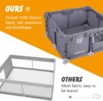 28 x 28 x 15 in Puppy Playpen with Gate, Indoor Small Pet Pen - Image 6