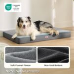 Bedsure Memory Foam XL Dog Bed, Orthopedic Crate Pads, 41x29 - Image 4