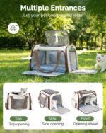 Homespon 34.5L Soft-Sided Cat Dog Carrier, Airline Approved Pet Bag - Image 4
