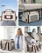 Homespon 34.5L Soft-Sided Cat Dog Carrier, Airline Approved Pet Bag - Image 7