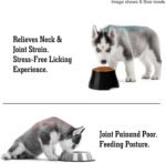 Dog Bowls,Cone Friendly Non Slip Single Dog Bowl with Stainless Steel Inner, Raised Bowls for Small and Medium Dogs Spaniel Dogs Long Ear, High Capacity, L/3 Cups Black - Image 5
