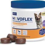 MOVOFLEX Advanced Soft Chews Hip and Joint Support Supplement for Medium Dogs – 60 Count by Virbac