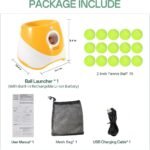 MEKAPLE Automatic Dog Ball Launcher, Dog Ball Thrower with 15 Mini Tennis Balls Sizing 2 Inch and Mesh Bag, Interactive Dogs Toys Tennis Balls Launcher for Small Dogs with 3 Distance Settings - Image 5
