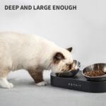 PETKIT 304 Stainless Steel Elevated Cat Bowls&Dog Bowls,Raised Cat Food and Water Bowl Set, Non-Slip, Anti Vomiting 15°Tilted Cat Small Animal Plate - Image 9