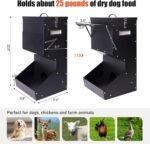 Outdoor Automatic Dog Feeder Large Breed 25 lbs Gravity Dog Feeder - Image 5