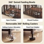 Seang 31” Collapsible Dog Crate Furniture, Dog Kennel for Small/Medium Dog - Image 5