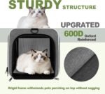 GAPZER Cat Carrier 18x11x11 Top Load, Soft-Sided Pet Travel Bag Over 15 lbs - Image 4