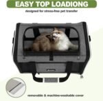GAPZER Cat Carrier 18x11x11 Top Load, Soft-Sided Pet Travel Bag Over 15 lbs - Image 6