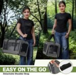 GAPZER Cat Carrier 18x11x11 Top Load, Soft-Sided Pet Travel Bag Over 15 lbs - Image 7