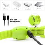 Visinite Light Up Dog Collars for Small Dogs,LED Dog Collar Light Rechargeable,Fully Adjustable Lighted Dog Collar,Glow in The Dark Dog Collars with Dog Lights for Night Walking,Green - Image 4