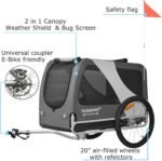 DOGGYHUT® Premium Pet Bike Trailer with Mattress - Image 4