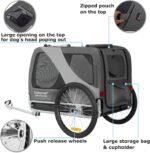 DOGGYHUT® Premium Pet Bike Trailer with Mattress - Image 5