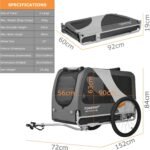DOGGYHUT® Premium Pet Bike Trailer with Mattress - Image 7