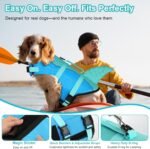 Dogcheer Dog Life Jacket, Cute Shark Dog Life Vest for Swimming Boating with Superior Buoyancy and Rescue Handle, Adjustable Puppy Floating Swim Vest for Small Medium Large Dogs - Pool Blue, XS - Image 5