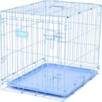 Carlson Pet Products Carlson Compact and Secure Deluxe Blue Metal Dog Crate, Blue - Image 5