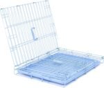 Carlson Pet Products Carlson Compact and Secure Deluxe Blue Metal Dog Crate, Blue - Image 6