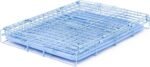 Carlson Pet Products Carlson Compact and Secure Deluxe Blue Metal Dog Crate, Blue - Image 7