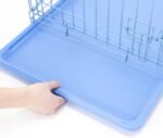Carlson Pet Products Carlson Compact and Secure Deluxe Blue Metal Dog Crate, Blue - Image 10