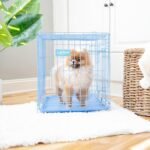 Carlson Pet Products Carlson Compact and Secure Deluxe Blue Metal Dog Crate, Blue - Image 11
