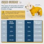 Dog Raincoat, Waterproof Dog Rain Jacket with Hood, Rain Coat with Leash Hole, Reflective Strap for Small Medium Dogs, Outdoor Adventures/Walking Lightweight Puppy (Blue,M) - Image 3