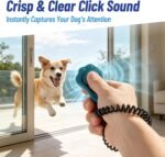 Dog Training Clicker 2 Pack with 3 Adjustable Volume & Wrist Strap - Image 4