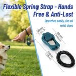 Dog Training Clicker 2 Pack with 3 Adjustable Volume & Wrist Strap - Image 5