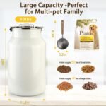 Dog-Cat Food Storage Container 40 lb, Large Stainless Steel Bin - Image 2