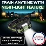 PAWPRO Dog Shock Collar with Remote, US Edition Training Collar, 4-Mile Range, Night Light, Beep, Vibration & 1-99 Shock, Waterproof & Rechargeable, Fits All Dogs, 30-Day Training Guide (Green) - Image 5