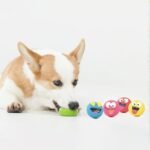 5pk Emoticon Latex Dog Toy, Provides A Comforting Squeak That Dogs Will Enjoy, Made of Natural Latex, It Squeaks When Squeezed! - Image 3