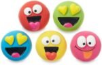 5pk Emoticon Latex Dog Toy, Provides A Comforting Squeak That Dogs Will Enjoy, Made of Natural Latex, It Squeaks When Squeezed! - Image 4