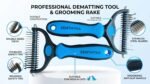 Dog Grooming Rake 2-Pack – Double-Sided Deshedding and Dematting Tool for Dogs and Cats, Stainless-Steel Undercoat Rake for Medium and Long-Haired Coats - Image 6