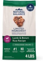 Natural Balance Limited Ingredient, Small Breed, Lamb & Brown Rice, 4 lb