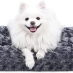 KSIIA Washable Dog Bed Medium Size Dog Crate Bed Pet Mat 29″x21″ Dark Gray