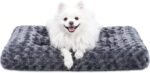 KSIIA Washable Dog Bed Medium Size Dog Crate Bed Pet Mat 29"x21" Dark Gray