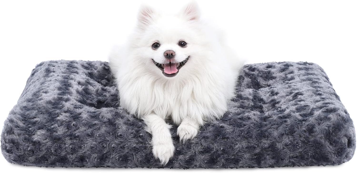 KSIIA Washable Dog Bed Medium Size Dog Crate Bed Pet Mat 29″x21″ Dark Gray KSIIA Washable Dog Bed Medium Size Dog Crate Bed Pet Mat 29″x21″ Dark Gray