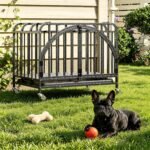 Heavy Duty Metal Dog Crate, 30" Indestructible Dog Kennel for High Anxiety Dogs, with Lockable Caster Wheels & Removable Tray, Dog Cage for Medium Dogs - Image 7