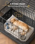 Cammoo 48'' Heavy Duty Dog Crate/Kennel for Large Dogs Indoor, Black - Image 7